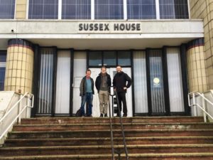 Councillor David Gibson with Simon Lambor and Councillor Tom Druitt