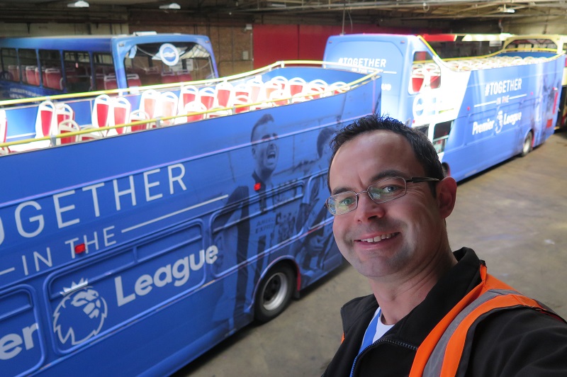 Aircrash victim’s brother pays tribute to Albion by driving parade bus