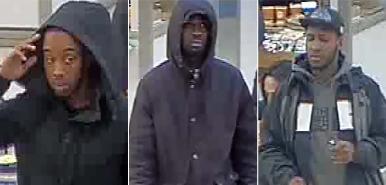Three men wanted for robbery in Brighton