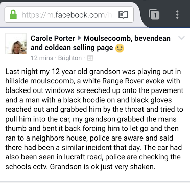 Brighton boy, 12, fights off man who grabbed him by throat