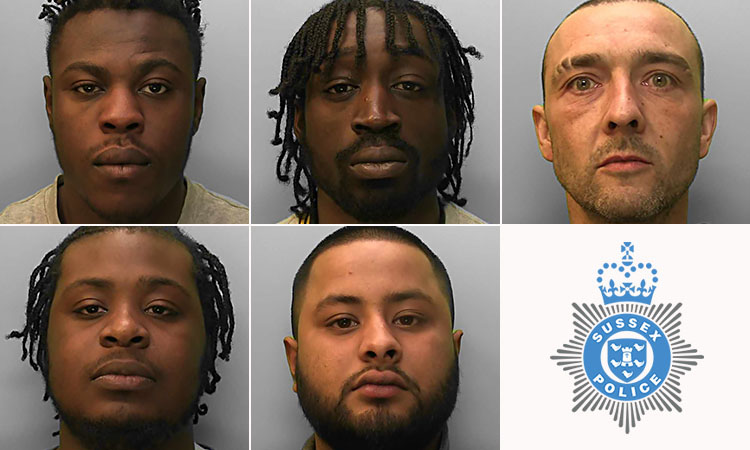 Six men jailed for drug dealing in Brighton and Hove
