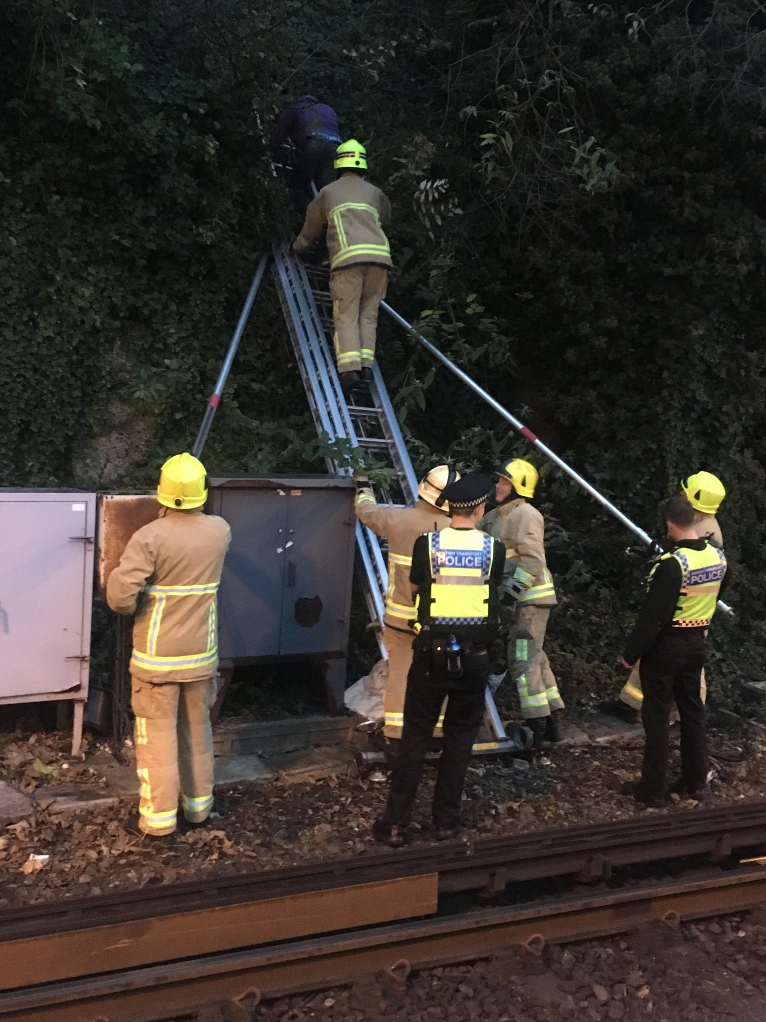 Trains delayed after man gets stuck retrieving drone next to tracks in Brighton