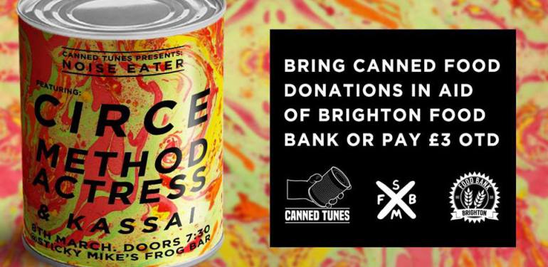 Brighton shows an appetite to help with Canned Tunes gig in aid of Brighton Food Bank
