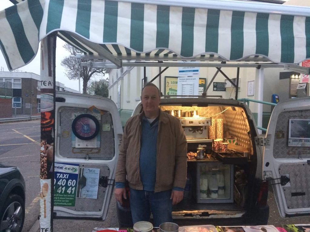 Portslade Station’s friendly coffee van man finally kicked off pitch