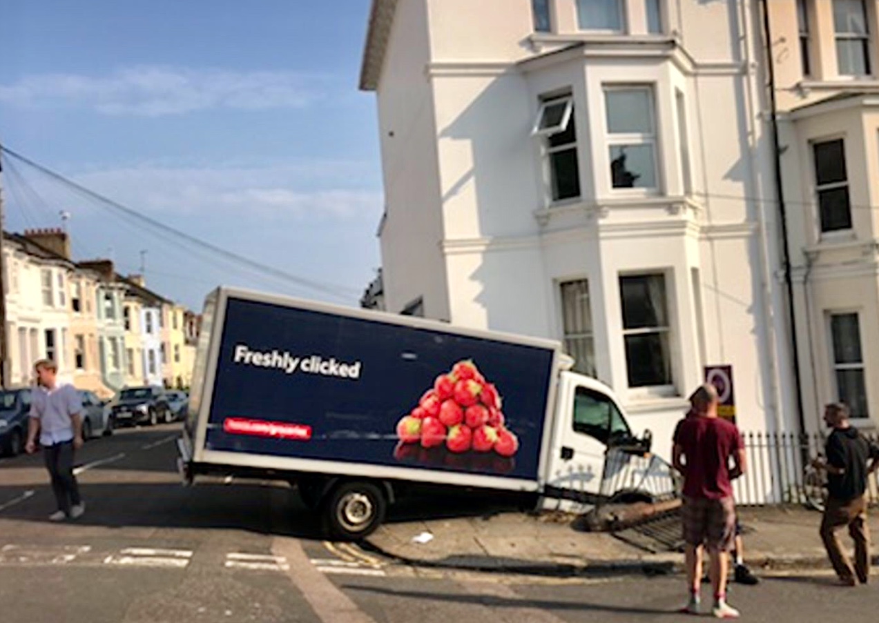 Home delivery? A bit too close for comfort in one Brighton street