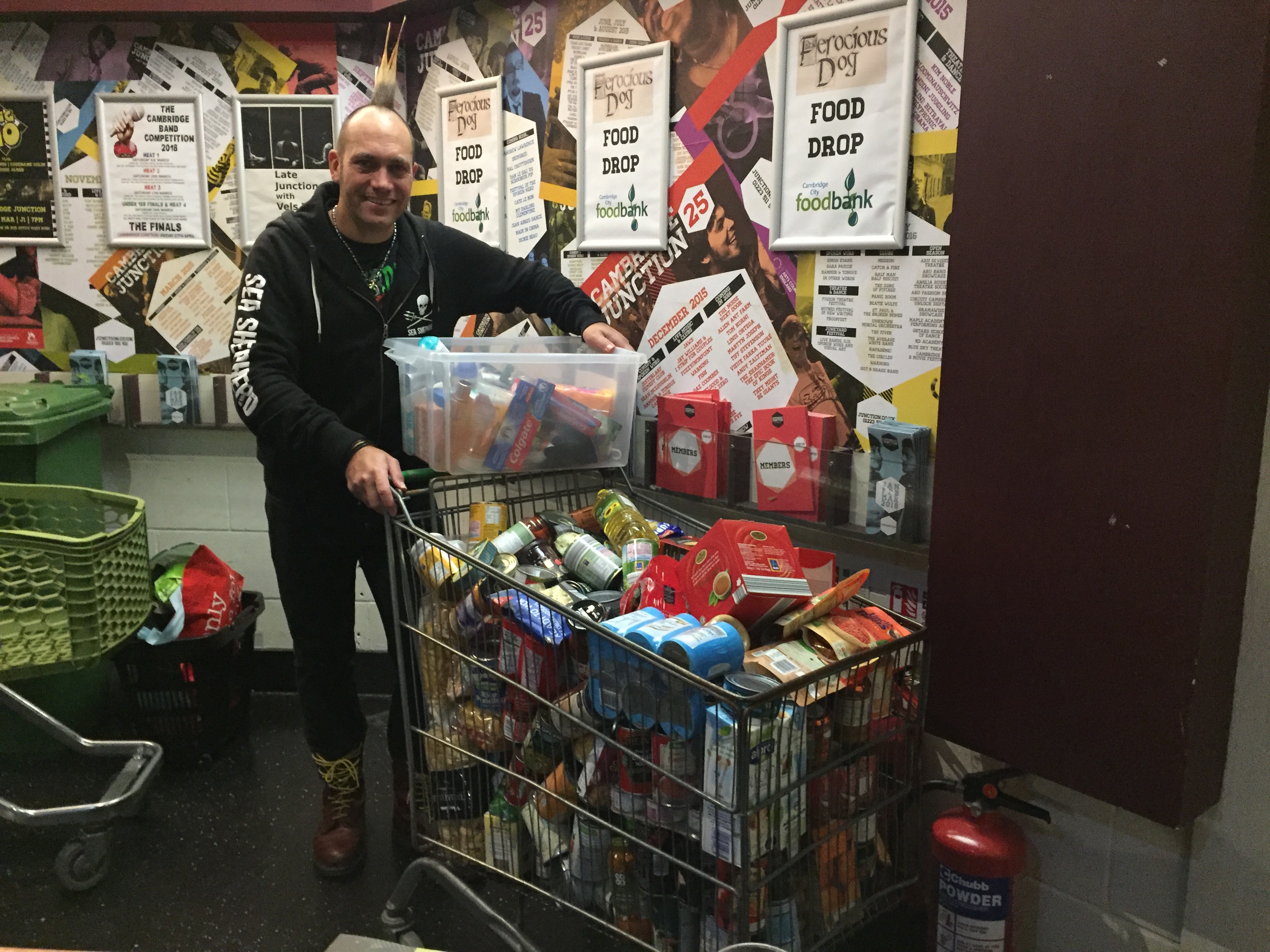 Charity food drop concert in Brighton