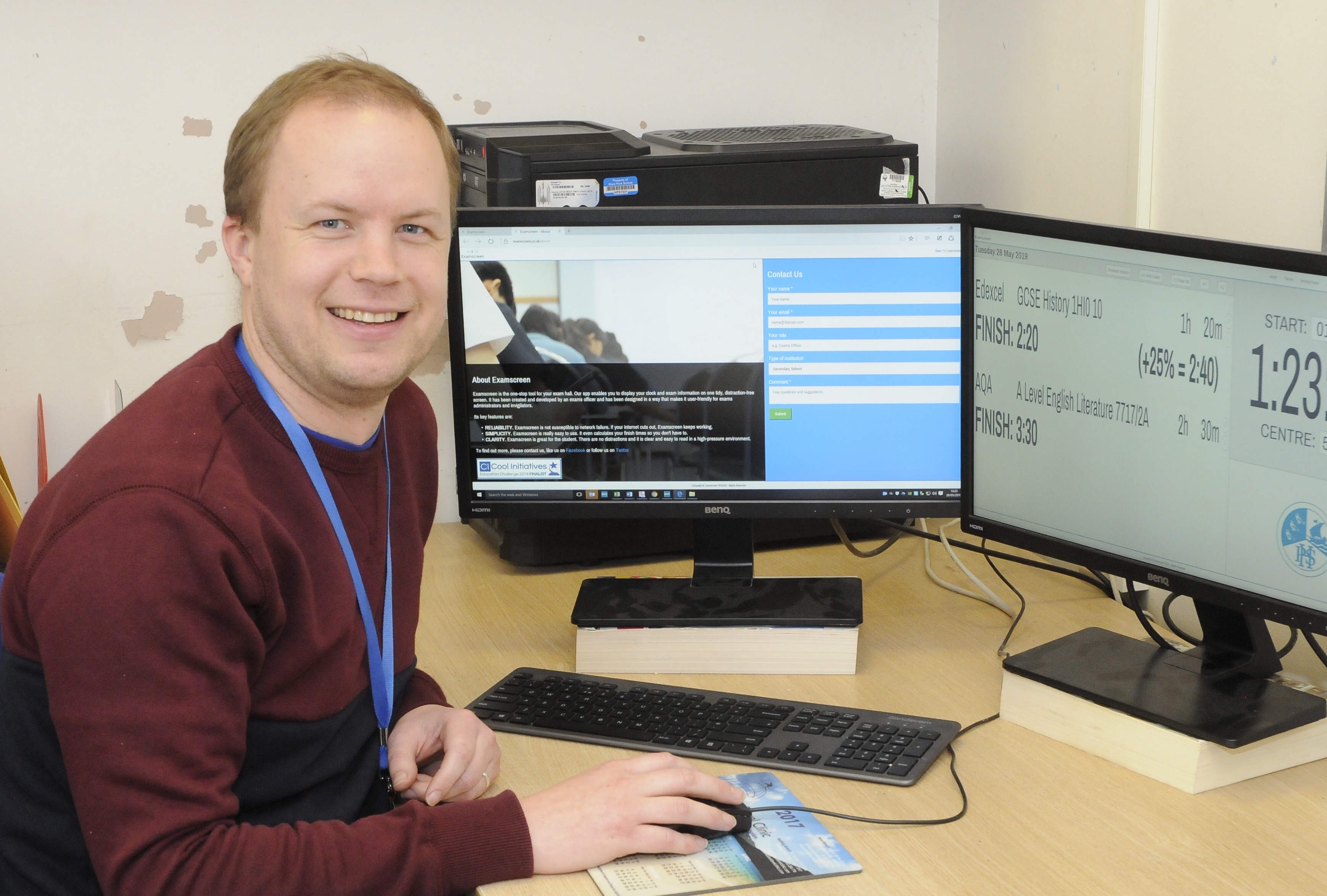 Hove school staff member wins prize for exams app