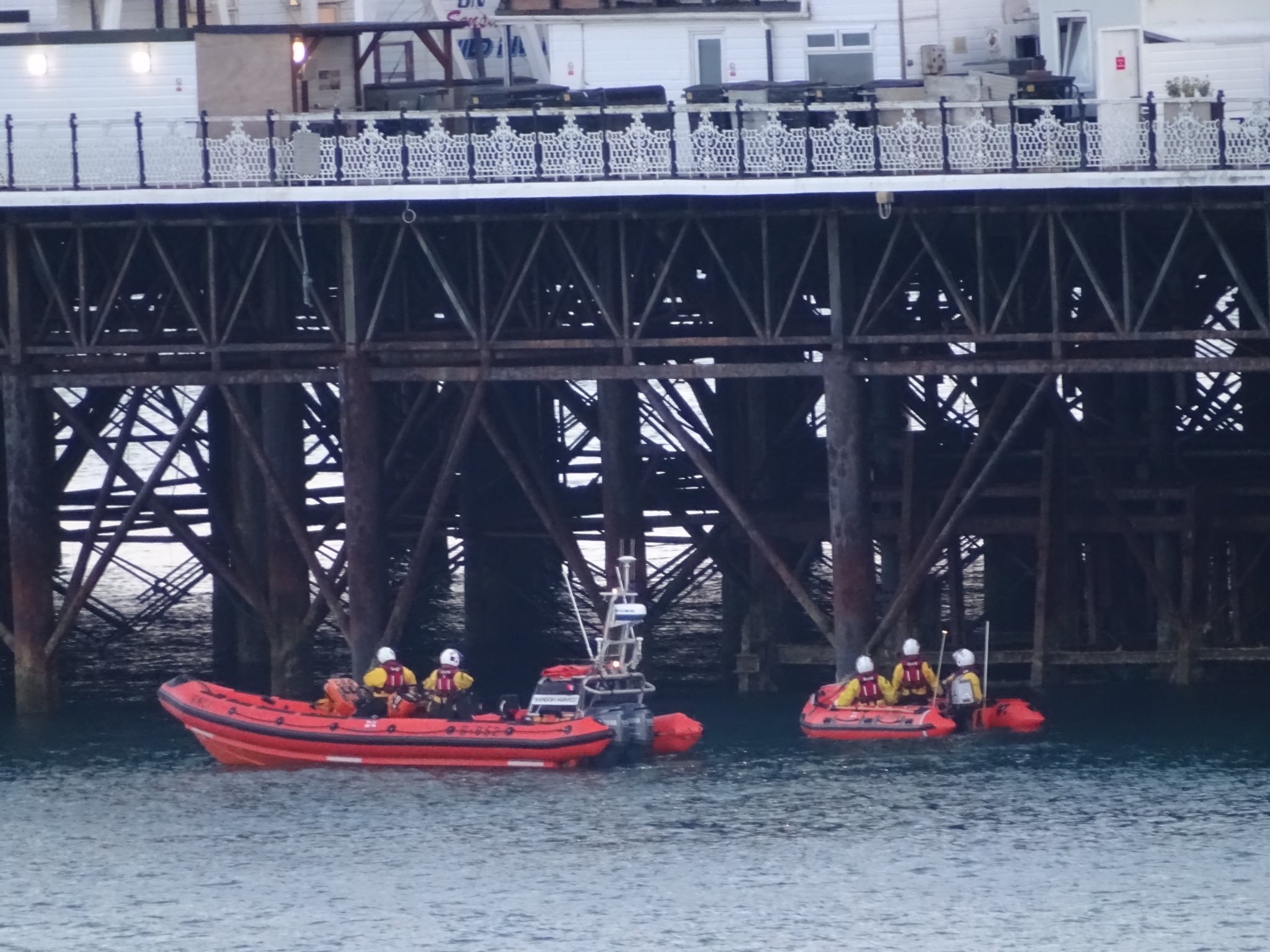 Police chase naked man round Palace Pier