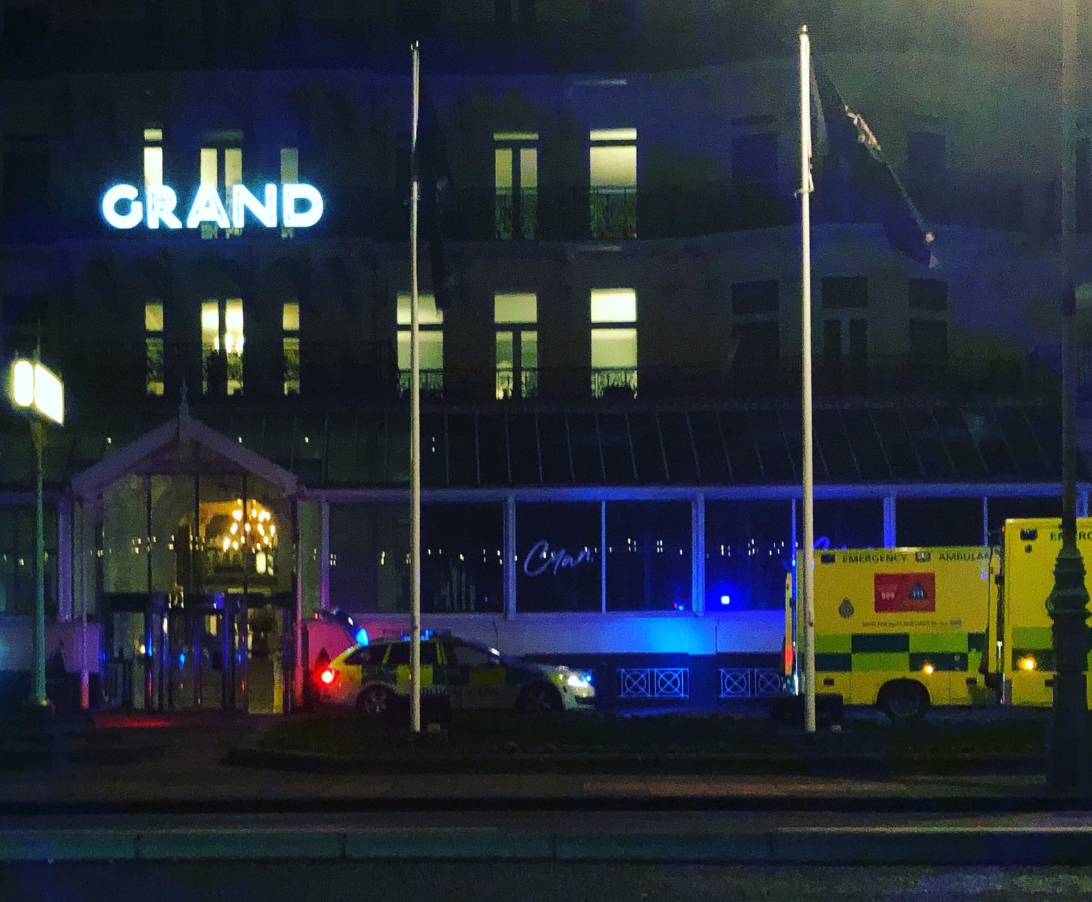 Young man falls to his death from Grand Hotel