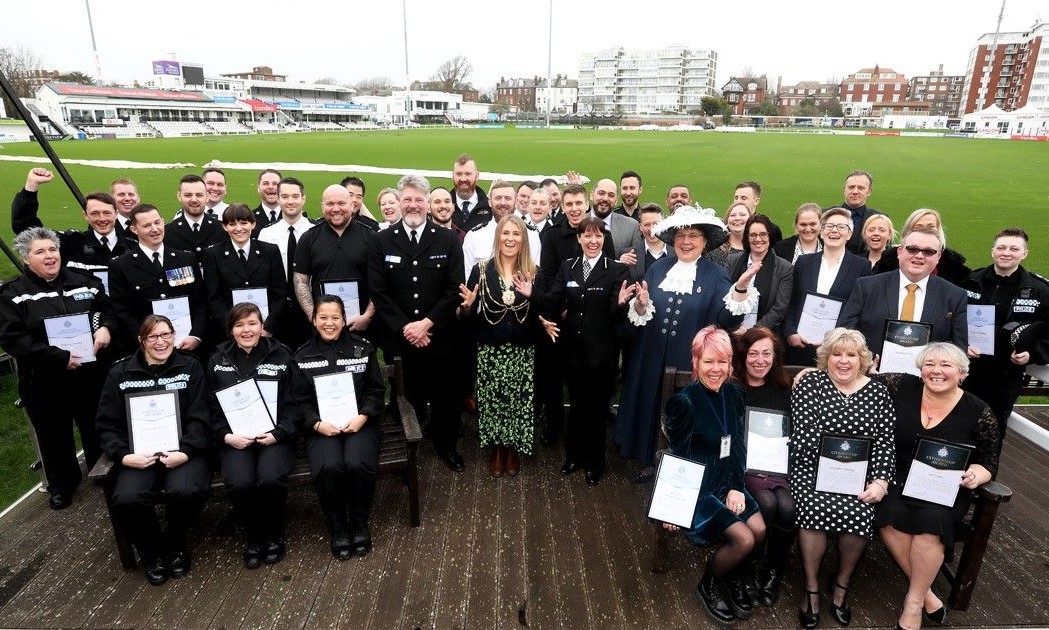 Bravery, skill and determination praised at awards for Brighton and Hove police