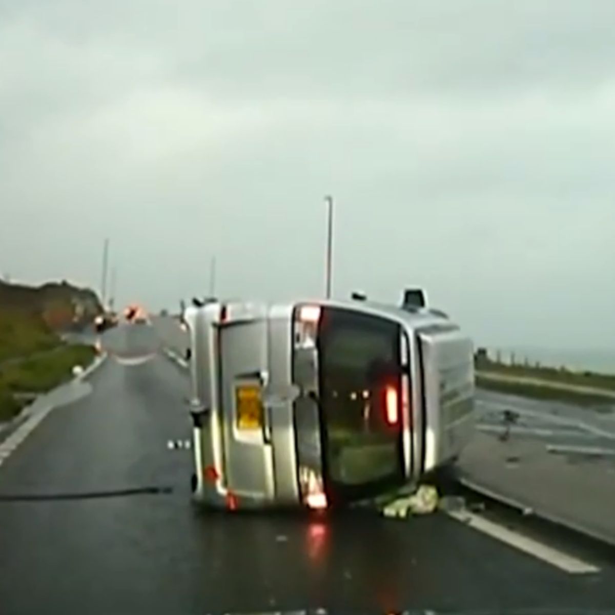 Driver’s arm amputated after he crashed while texting behind the wheel