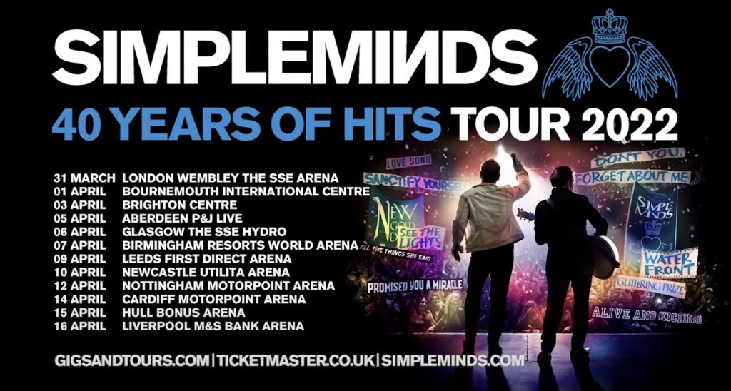 simple minds tour posters