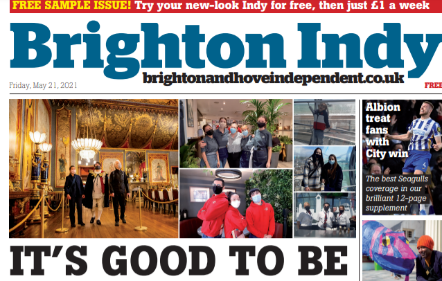 Brighton Indy back in print tomorrow