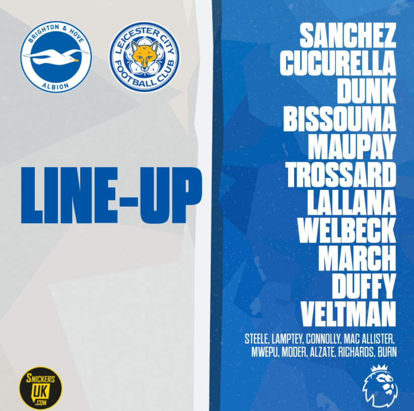 Premier League Match Day 5 – Brighton & Hove Albion v Leicester City
