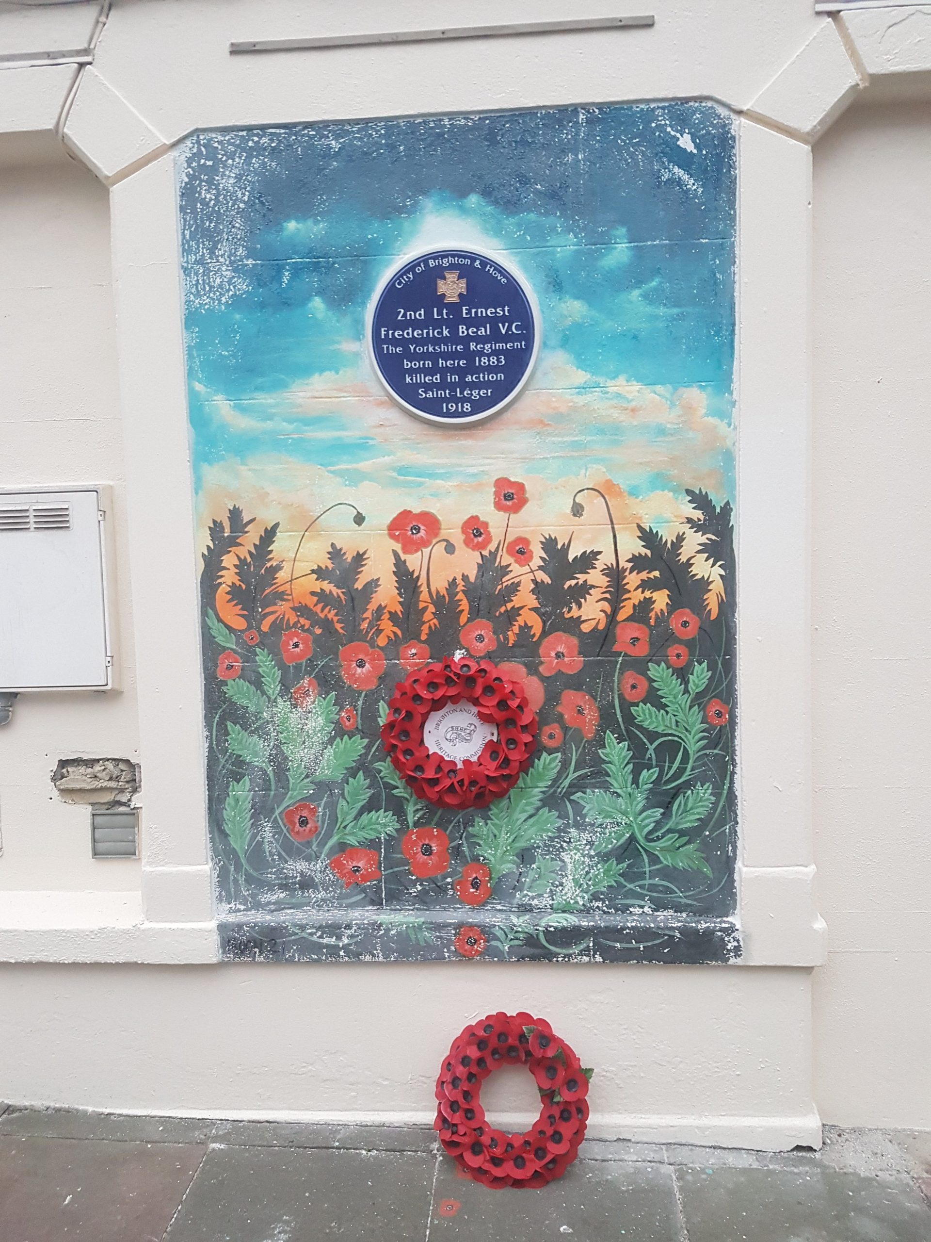 Crowdfunder launched to restore painted-over poppy mural