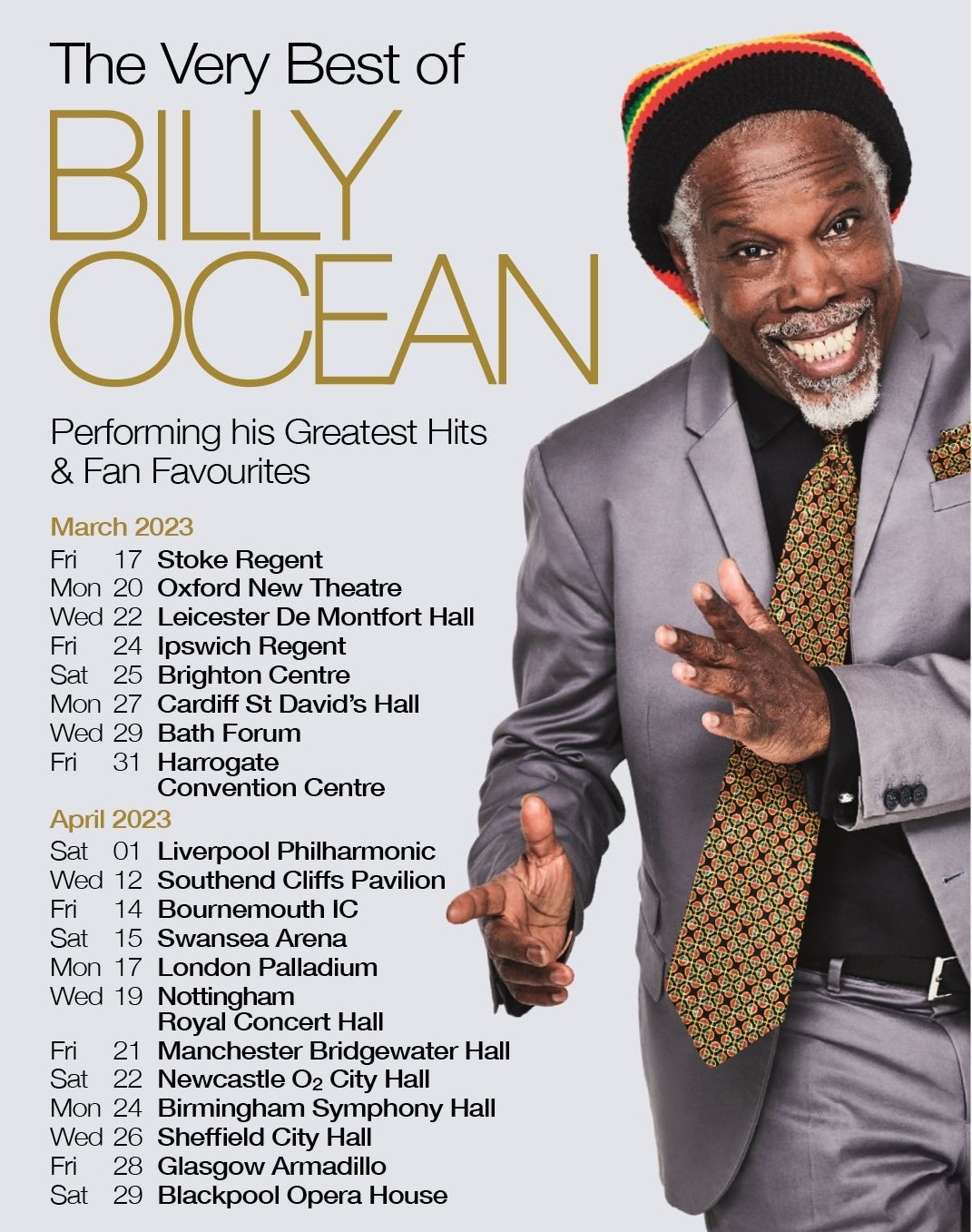 billy ocean tour 2023 playlist