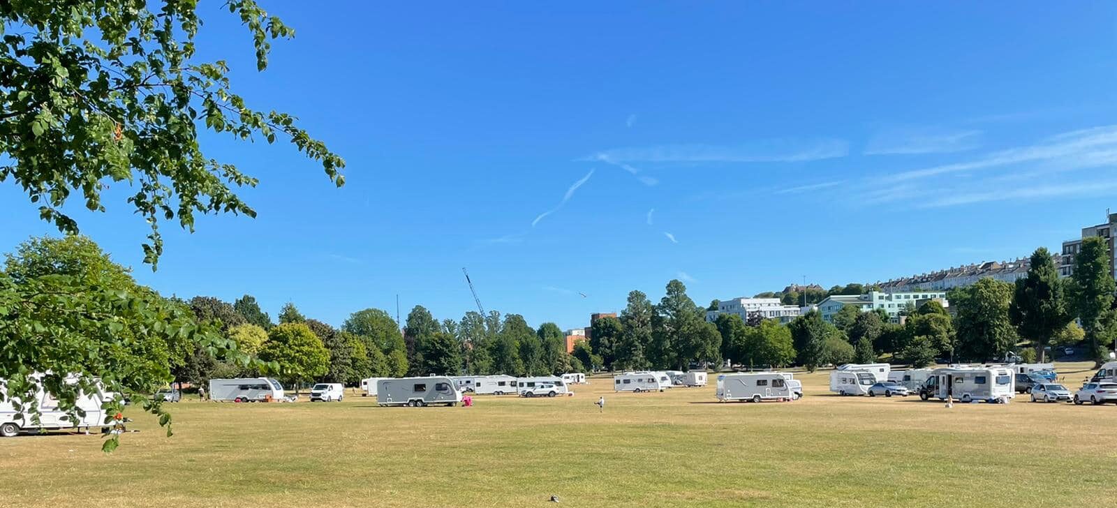 Travellers evicted after quad bikes speed through park
