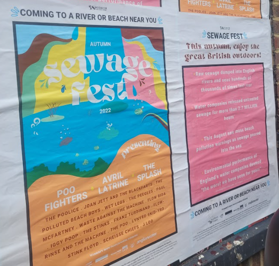 Sewage Fest posters make an unfortunate ‘splash’ across Brighton