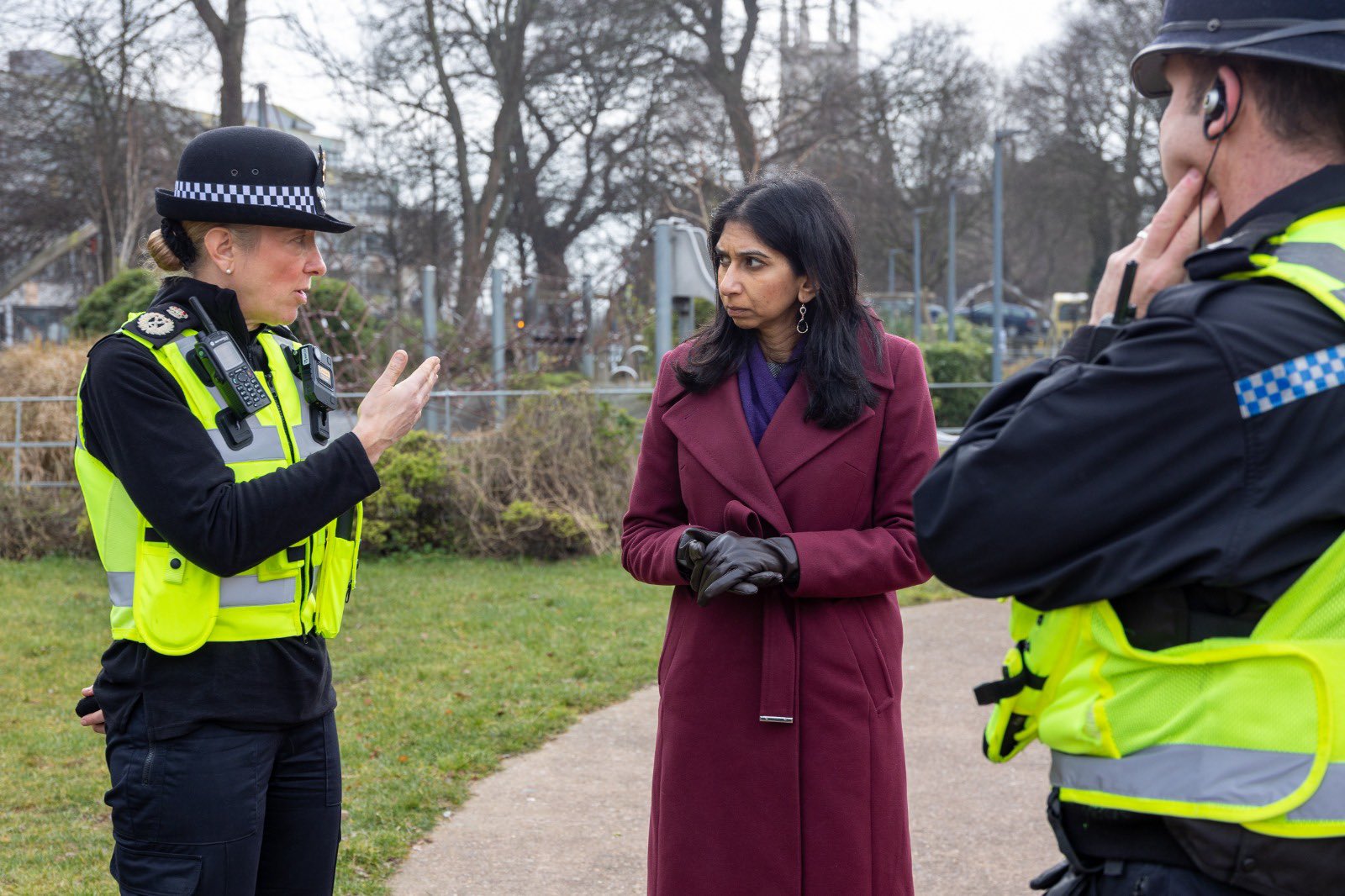 Suella Braverman visits Brighton