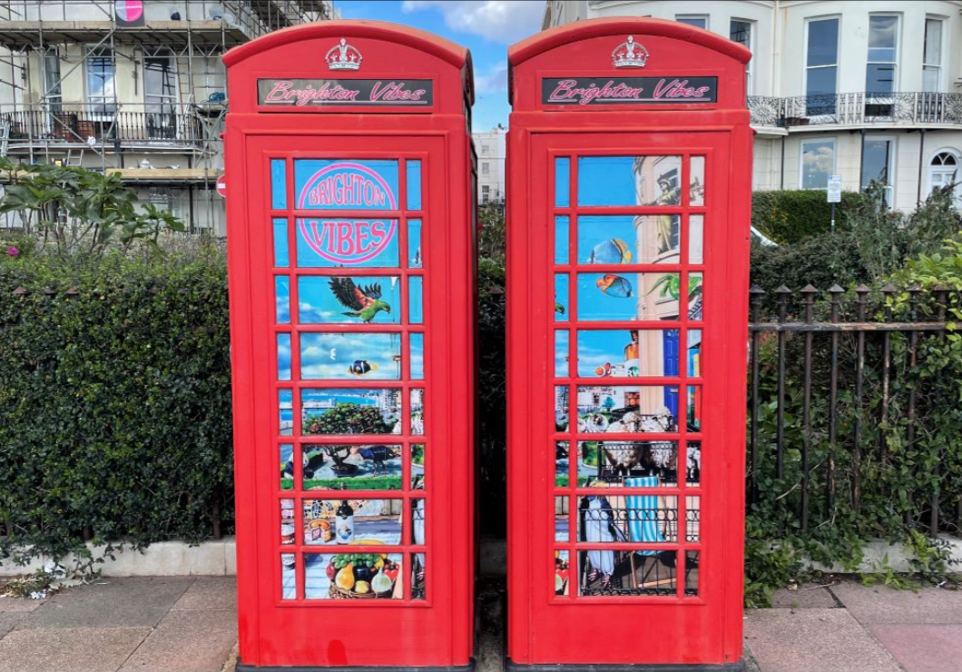 Old red phone boxes in Brighton to be auctioned today