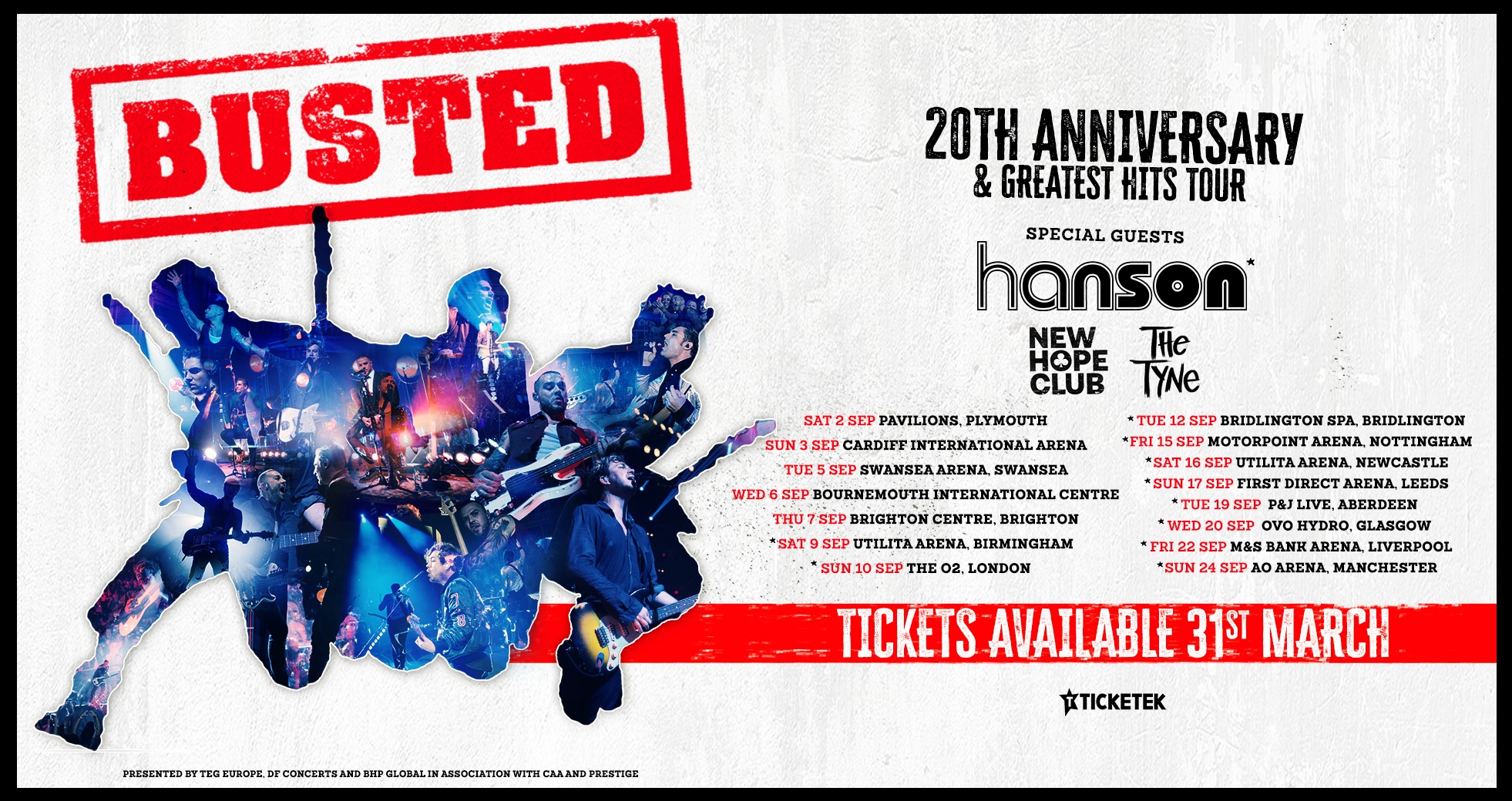 busted 20 tour dates