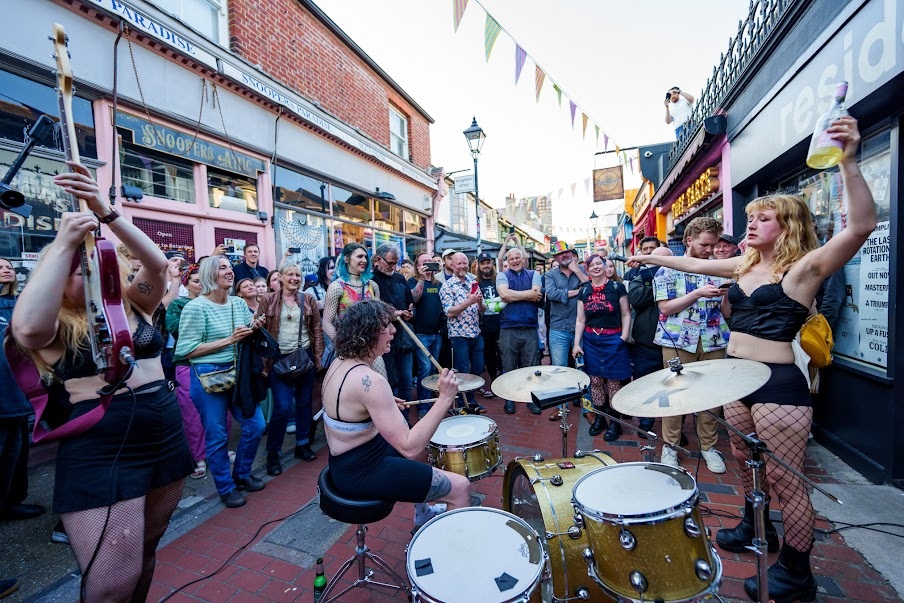 Lambrini Girls bring magnificent mess to Resident in (and out) store show