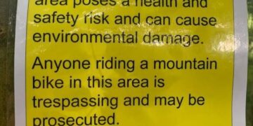 ‘Dangerous’ makeshift track prompts mountain biking ban