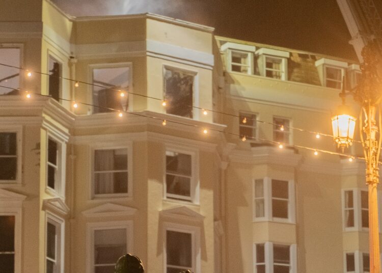 Roads still closed as response to Royal Albion Hotel fire scaled down
