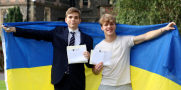 Ukrainian refugees earn top A level grades after year at Brighton College