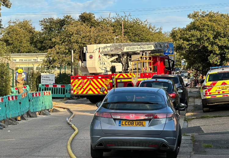 Fire breaks out at Brighton school