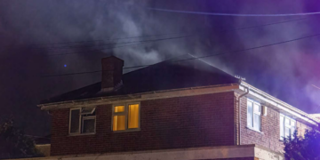 Fire damages house in Brighton