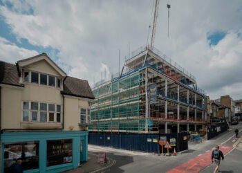 Noisy builders told to stop early morning work on new Brighton office block
