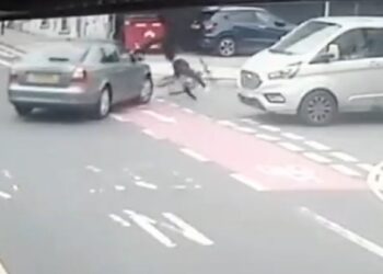 Shocking video shows multiple cyclists hit at North Laine junction