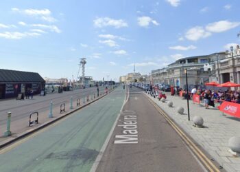 Man taken to hospital after seafront attack