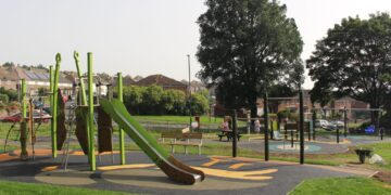 Revamped playgrounds begin reopening to public