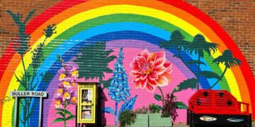 Rainbow mural on Brighton’s ‘happy mountain’ sparks joy