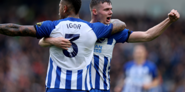 Stunning Fulham equaliser deprives Brighton and Hove Albion of all three points