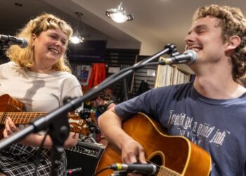 Pip Blom play live in Brighton record shop