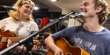 Pip Blom play live in Brighton record shop