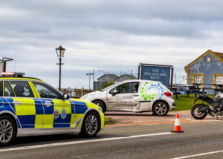 Motorcyclist suffers serious injuries in coast road crash