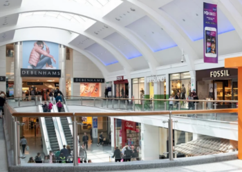 The inside of Churchill Sqaure shopping centre Brighton