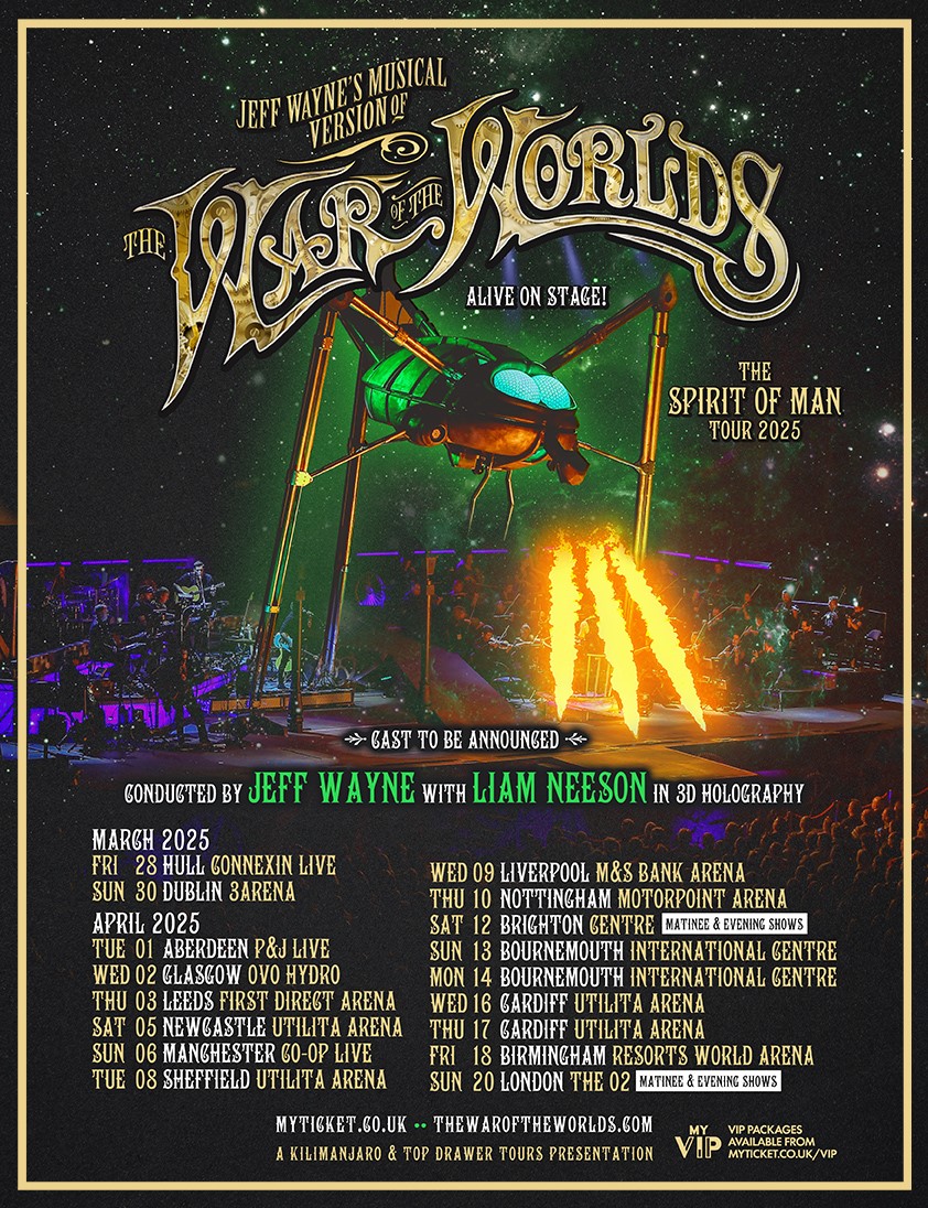 war of the worlds musical tour 2023