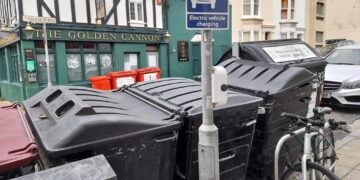 Charging point set to move to avoid plague of bins