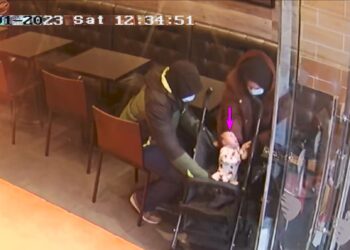 First glimpse of baby Victoria caught in CCTV footage