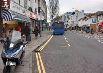 Fresh double yellows painted weeks before they’re replaced with red lines