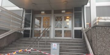 Man in dock after smashing his way into court