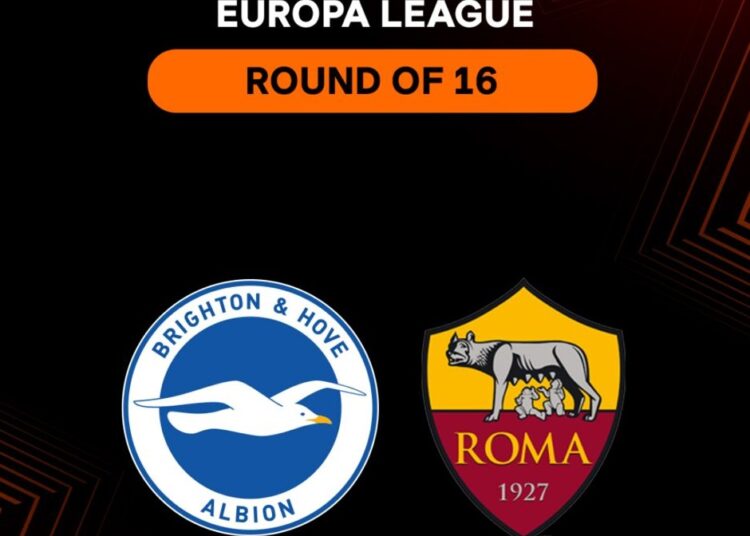 Brighton and Hove Albion to face AS Roma