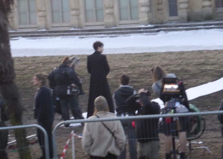 Sandman star pictured filming in Pavilion Gardens