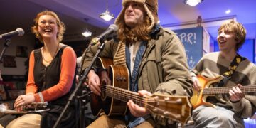 Tapir! perform live in Brighton record store