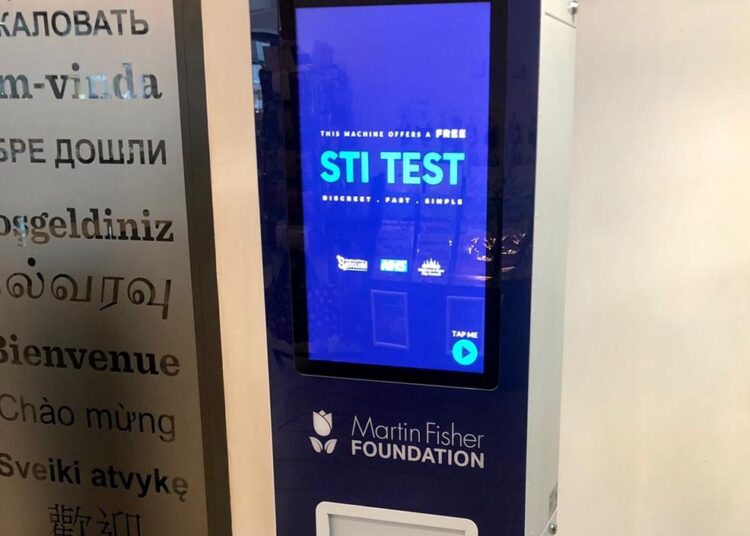 Vending machines offering free STI kits could boost testing, Brighton-based study finds